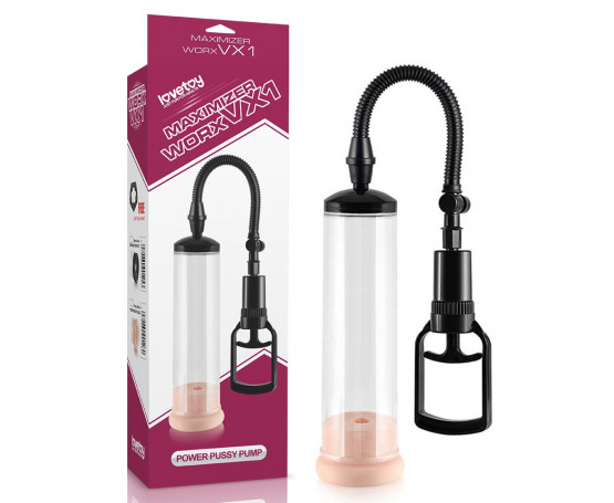 Вакуумная помпа с телесным вкладышем Maximizer WorxVX1 Pussy Pump