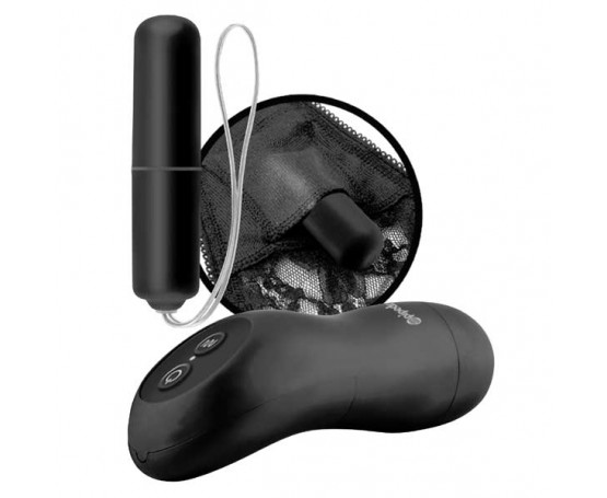 Трусики с силиконовым вибратором Limited Edition Black размера Plus Size