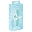 Бирюзовый мини-вибратор с клиторальным отростком Rabbit Vibrator - 15,5 см.