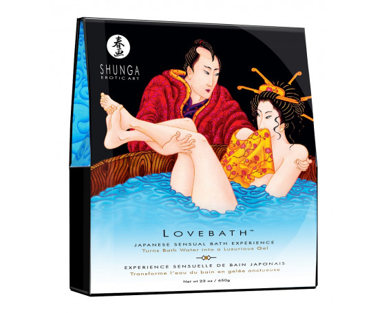 Соль для ванны Lovebath Ocean temptation, превращающая воду в гель - 650 гр. 