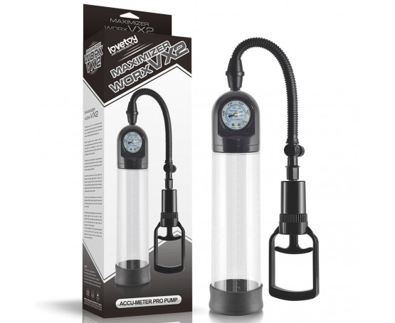 Ручная вакуумная помпа с манометром Maximizer WorxVX2 Accu Meter Pump
