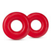 Набор из 2 красных эрекционных колец DONUT RINGS OVERSIZED