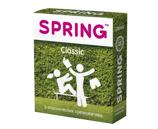 Классические презервативы SPRING CLASSIC - 3 шт.