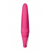Ярко-розовый вибратор  Satisfyer Mr. Rabbit с клиторальным отростком - 22,1 см.