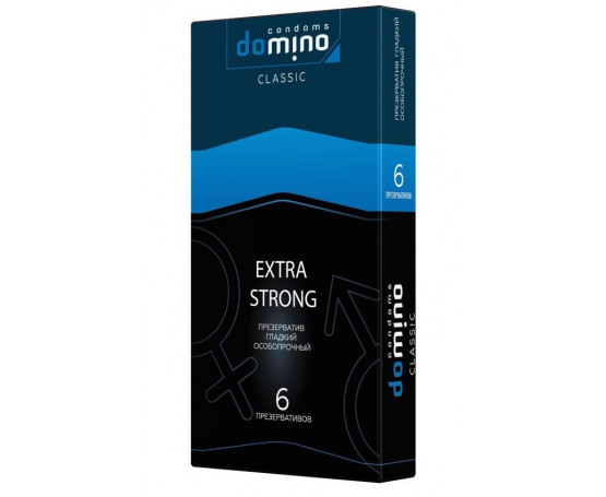 Суперпрочные презервативы DOMINO Classic Extra Strong - 6 шт.