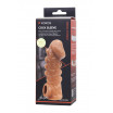 Телесная закрытая насадка с шишечками Cock Sleeve 008 Size M - 15,6 см.