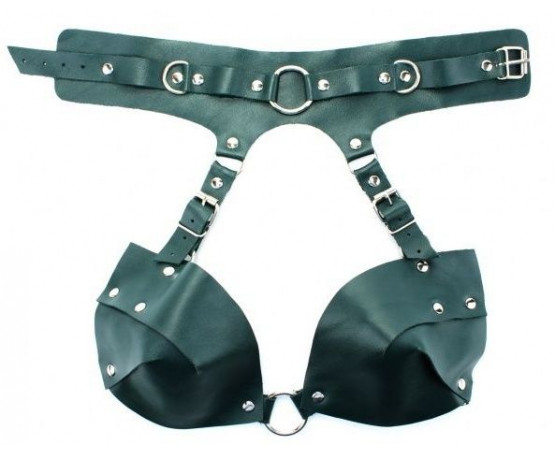 Изумрудная сбруя из ошейника с лифом Emerald Harness