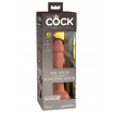 Кофейный фаллоимитатор 6  Silicone Dual Density Cock - 17 см.