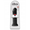 Черный фаллоимитатор на присоске 11  Cocks - 28 см. 