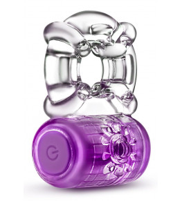 Фиолетовое эрекционное виброкольцо One Night Stand Vibrating C-Ring