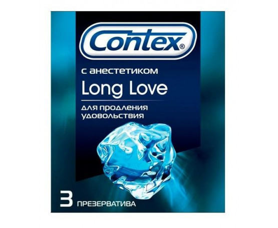Презервативы с продлевающей смазкой Contex Long Love - 3 шт.