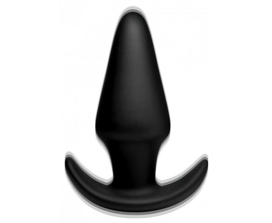 Черная анальная вибропробка Kinetic Thumping 7X Large Anal Plug - 13,3 см.
