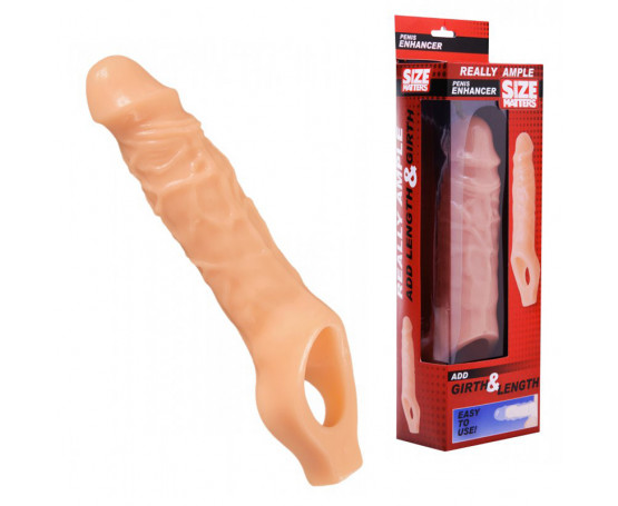 Насадка, увеличивающая длину и диаметр пениса, Size Matters - 16,5 см.