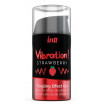 Жидкий интимный гель с эффектом вибрации Vibration! Strawberry - 15 мл.