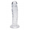 Прозрачный фаллоимитатор на присоске Empire Jelly Dildo - 19,3 см.