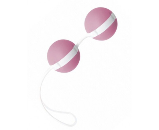 Нежно-розовые вагинальные шарики Joyballs Bicolored