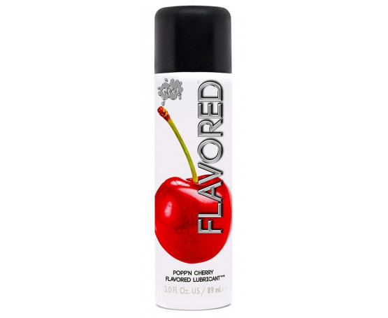 Лубрикант Wet Flavored Popp N Cherry с ароматом вишни - 89 мл.