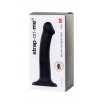 Черный фаллос на присоске Silicone Bendable Dildo M - 18 см.