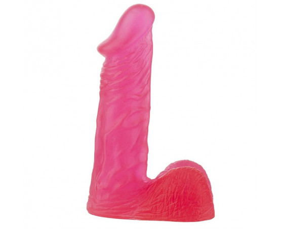 Розовый гелевый фаллоимитатор XSKIN 6 PVC DONG - 15 см.