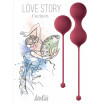 Набор бордовых вагинальных шариков Love Story Carmen