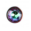 Радужная металлическая пробка Jewelled Metel Butt Plug - 7,1 см.