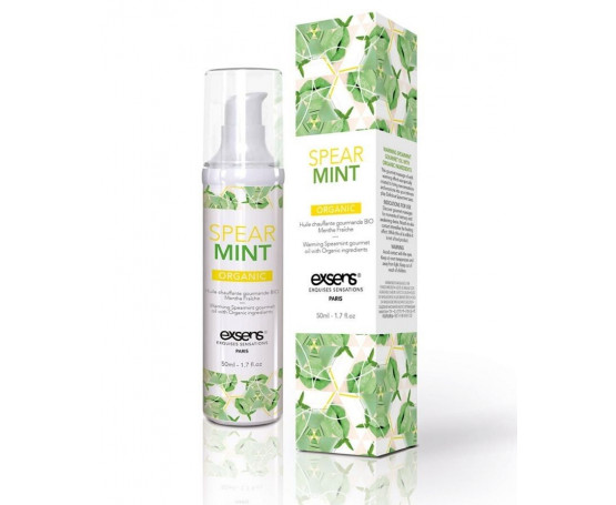 Разогревающее массажное масло Gourmet Spearmint Organic с органическими ингредиентами - 50 мл.