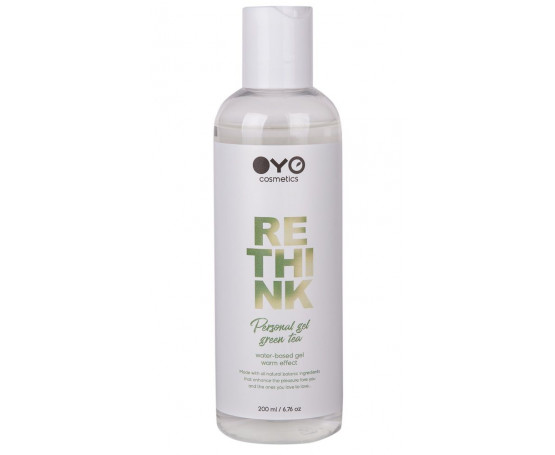 Увлажняющий гель на водной основе с согревающим эффектом OYO Personal Gel Green Tea - 200 мл. FFF