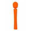 Оранжевый вибромассажер Vim Vibrating Wand - 31,3 см.