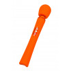 Оранжевый вибромассажер Vim Vibrating Wand - 31,3 см.