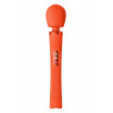 Оранжевый вибромассажер Vim Vibrating Wand - 31,3 см.