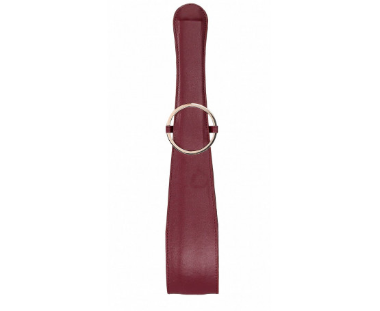 Бордовая шлепалка Belt Flogger - 54 см.