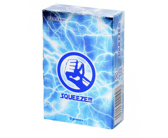 Презервативы Sagami Squeeze волнистой формы - 5 шт.