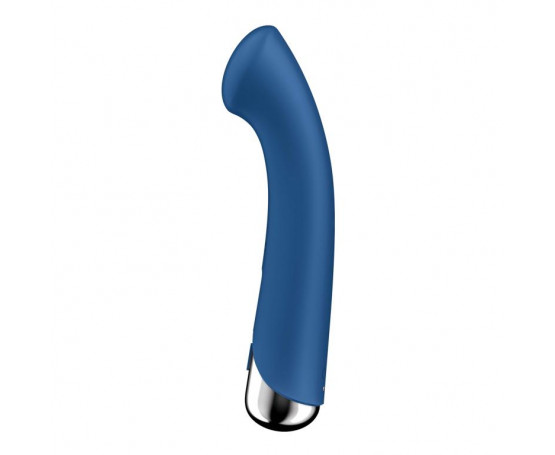 Синий вибратор для G-стимуляции Spinning G-Spot 1 - 17 см.