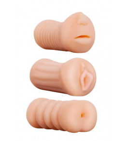 Набор из 3 мастурбаторов LIFELIKE STROKER SET
