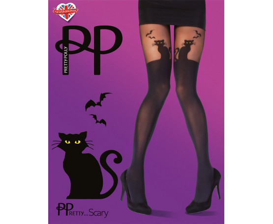 Колготки с имитацией чулок Halloween Cat Tights