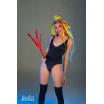Красная плеть Party Hard Risque - 63,5 см.