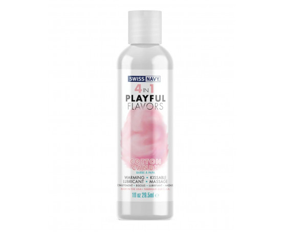 Массажный гель 4-в-1 Cotton Candy с ароматом сладкой ваты - 29,5 мл.