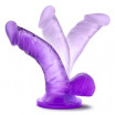 Фиолетовый фаллоимитатор на присоске NATURALLY YOURS 4INCH MINI - 12 см.