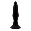 Черная анальная пробка L Silicone Plug - 12,8 см.