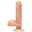 Вибромассажер-реалистик на присоске Perfect D Vibrating 7  - 20 см.