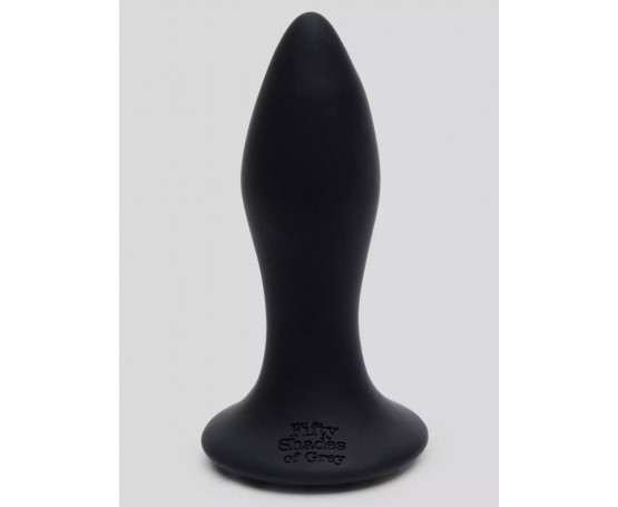 Черная анальная вибропробка Sensation Rechargeable Vibrating Butt Plug - 8,9 см.
