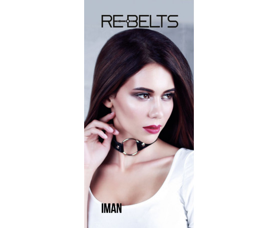 Чёрный чокер-кляп Iman Black