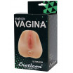 Телесный мастурбатор Realistic Vagina - вагина и анус