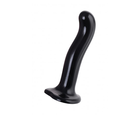Черный стимулятор для пар P G-Spot Dildo Size M - 18 см.