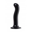 Черный стимулятор для пар P G-Spot Dildo Size M - 18 см.