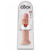 Фаллоимитатор-гигант телесного цвета на присоске 11  Cock - 28 см. 