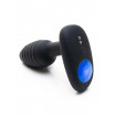 Черный интерактивный вибратор OhMiBod Lumen for Kiiroo с подсветкой - 10,2 см.