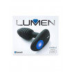 Черный интерактивный вибратор OhMiBod Lumen for Kiiroo с подсветкой - 10,2 см.