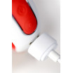 Красный вибратор Satisfyer Power Flower с лепестками - 18,8 см.