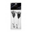 Зажимы для сосков с черными перьями Sweet Caress Feather Nipple Clumps